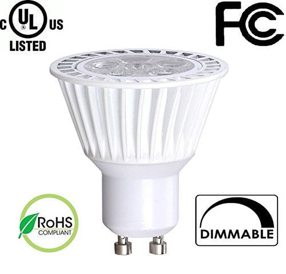 Bioluz LED 6.5W Dimmable MR16 GU10 LED 120v Bulb, 50W Halogen Bulbs ...