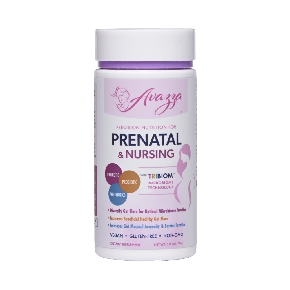 Biom Probiotics Avazza Nursing & Prenatal Probiotic for Women Adults, Healthy Gut Flora, 5.3 oz