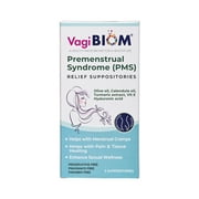 Biom Probiotics Vagibiom Menstrual Pain Relief Vaginal Suppositories, 5 Count