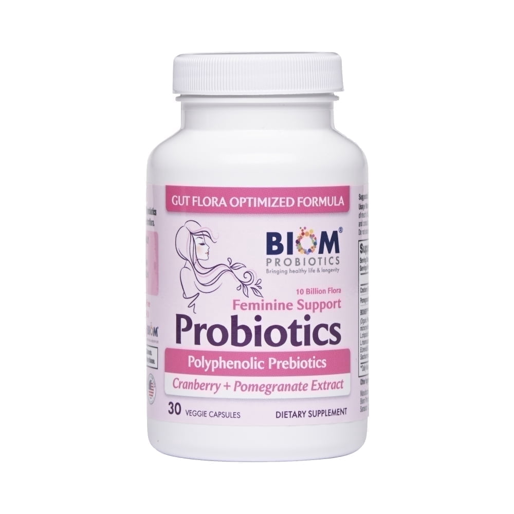 Biom Probiotics, Women's Daily Probiotics and Prebiotics, Vegan