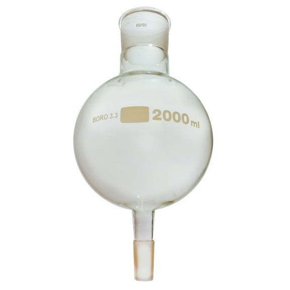 Flask, Biomass 2000ml, 60/50 Ground Glass Joint
