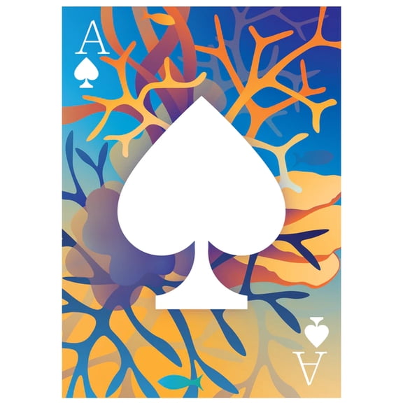 Biome V1 (fish frog tiger snake toucan wild life)  Playing Cards by Cordeliart