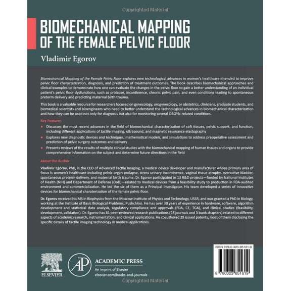Pre-Owned Biomechanical Mapping of the Female Pelvic Floor, (Paperback)