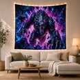 thumbnail image 1 of Biomechanical Monster Through Digital Shards, Dramatic Digital Art, Halloween Gift for Monster Fans, Kaiju Wall Art, Tapestry Wall Hanging for Gaming Room and Dorm, 1 of 7