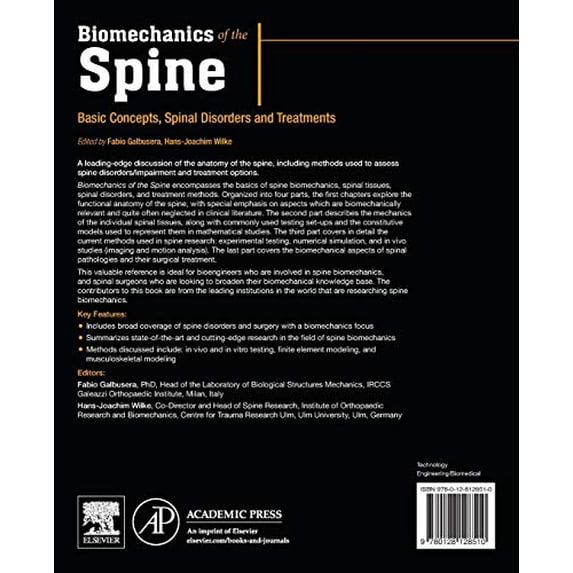 Pre-Owned Biomechanics of the Spine: Basic Concepts, Spinal Disorders and Treatments