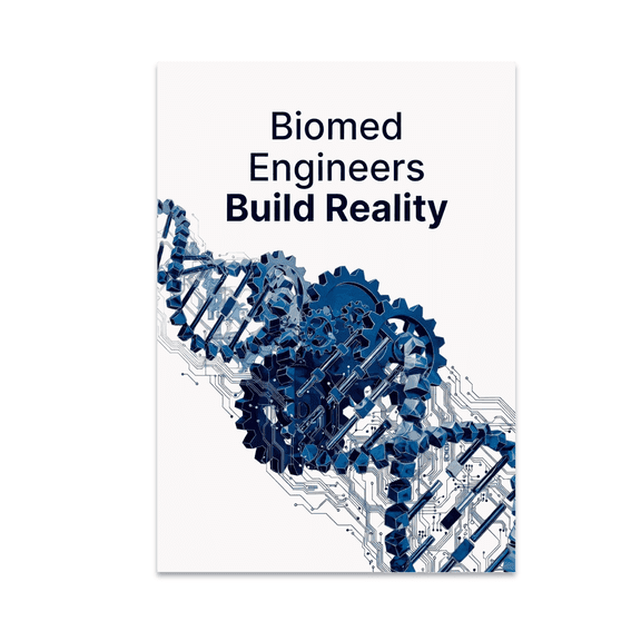 Biomed Engineers Build Reality - Biomedical Engineering Enthusiast - 13x19 Poster Print