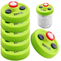 Biomed Solutions Liquid Culture Lid Mushroom Cultivation Wide Mouth 86mm Mason Jar lids Food Grade Plastic with PTFE Syringe Filter and Self Healing Injection Ports