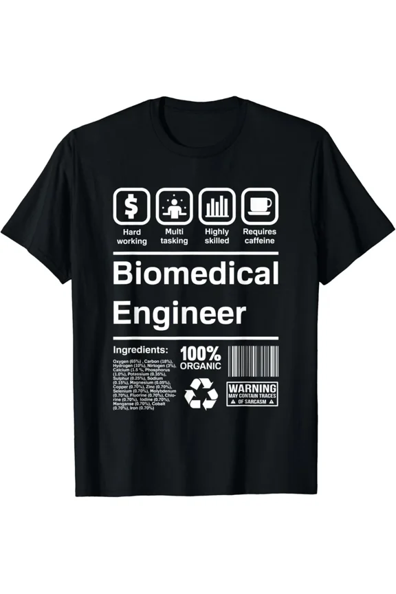 Biomedical Engineer Engineering Student Science Gift Unisex T-Shirt, up to Size 5XL