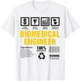 thumbnail image 1 of Biomedical Engineer Facts Label Biomedical Engineering T-Shirt mens t shirt，white，women，funny，misfits，men，journey，t-shirt, 1 of 4