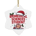 thumbnail image 1 of Biomedical Sciences Student Ornament, Christmas Ornament 2025, Personalized Gift for Biomedical Sciences Student Class Ceramic Snowflake Ornament Keepsake for Him or Her 211or7, 1 of 5