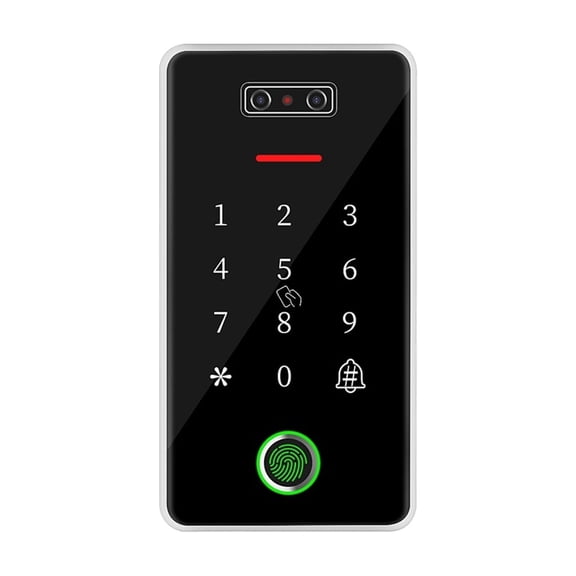 Biometric 100 Face 100 Fingerprint Access Control Keypad Supports G2 RFID Reader Door Opener ,Keyless Entry Deadbolt