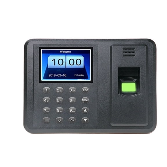 Biometric Fingerprint Attendance Machine 2.8 USB Finger Scanner Attendance Card Locker Security System ,Versatile Punching Options
