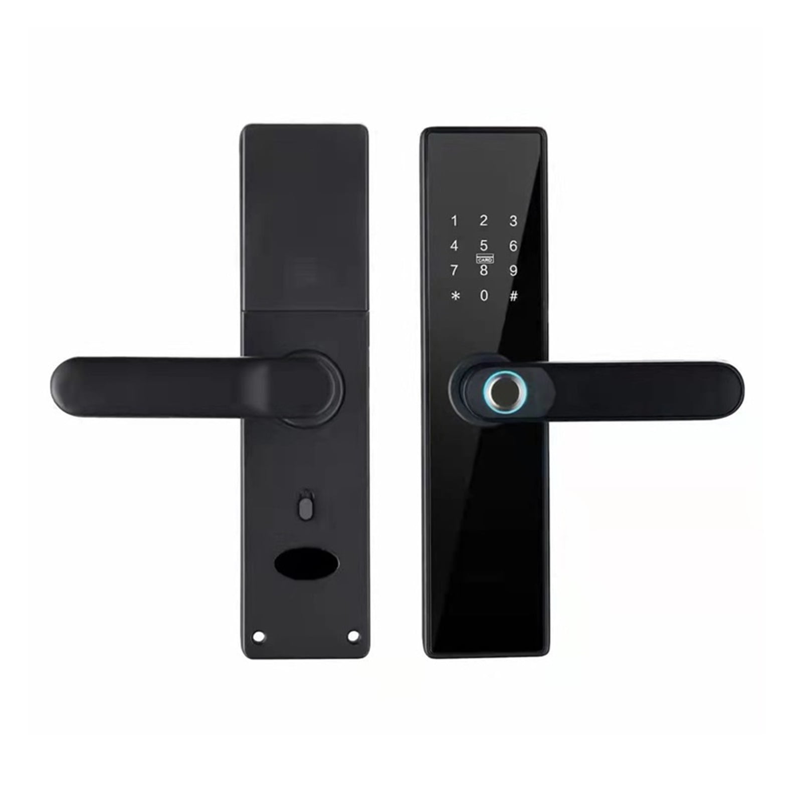 Biometric Fingerprint Door Lock K Pro Black Smart Lock Tuya App Remote Unlocking Keyless Lock