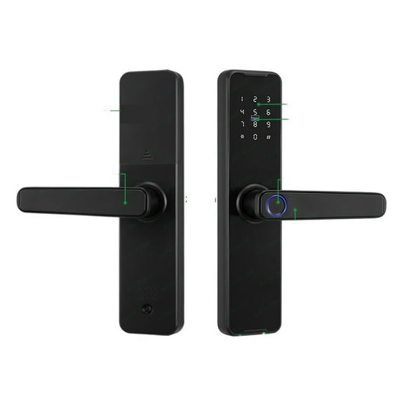 Biometric Fingerprint Door Lock K7 Pro+ Smart Lock Tuya App Remote Unlocking Keyless Lock Electronic Door Lock ,Easy Installation