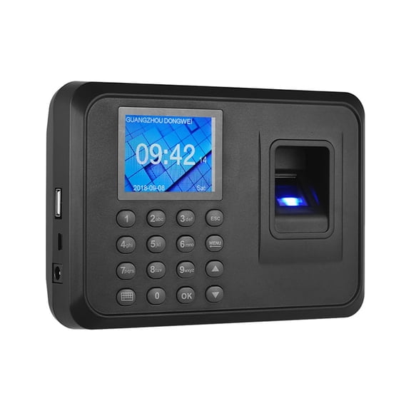 Biometric Fingerprint Password Attendance Machine Multi Language 2.4in LCD Screen Employee Checking-in Recorder Export Data