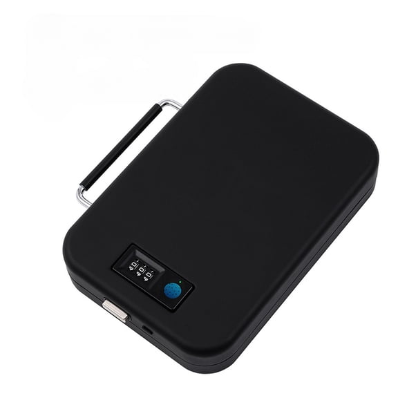 Biometric Fingerprint Password Safes Portable Safe Box Storage for Home Car Cash Smart Mini safety ,Additional Security