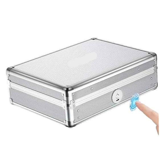 Biometric Fingerprint Safe Box Safe Jewelry Privacy Security Storage Box with Morse Code Lock Intelligent Secret Hidden Safe ,Easy to Use