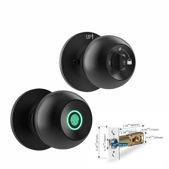 Curated visual reference: Gallery Detail: Biometric Fingerprint Smart Door Lock Electronic Lock Keyless Security