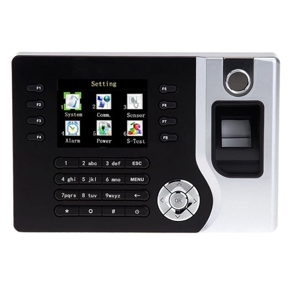 Biometric Fingerprint Time Attendance Clock Recorder Employee Digital Electronic English Reader Machine USB - Efficient Management