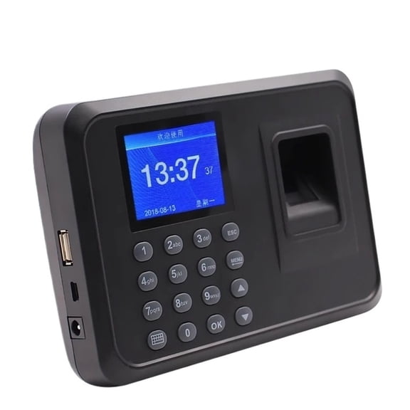 Biometric Fingerprint Time Attendance Machine Employee Recognition Device Electronic Staff Worker Check in Record Clock Recorder