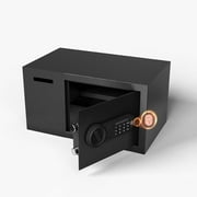 Biometric Home Safe, 1.16 Cubic Feet Multi-Function Safes,Fingerprint Safe Box,Money Box for Jewelry Cash Valuables,Perfect for Home/Office/Hotel/Shop