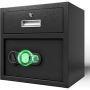 Biometric Home Safe, 1.7 Cubic Feet Multi-Function Safes, Fingerprint  Safe Box,Money Box for Jewelry Cash Valuables,Perfect for Home/Office/Hotel/Shop