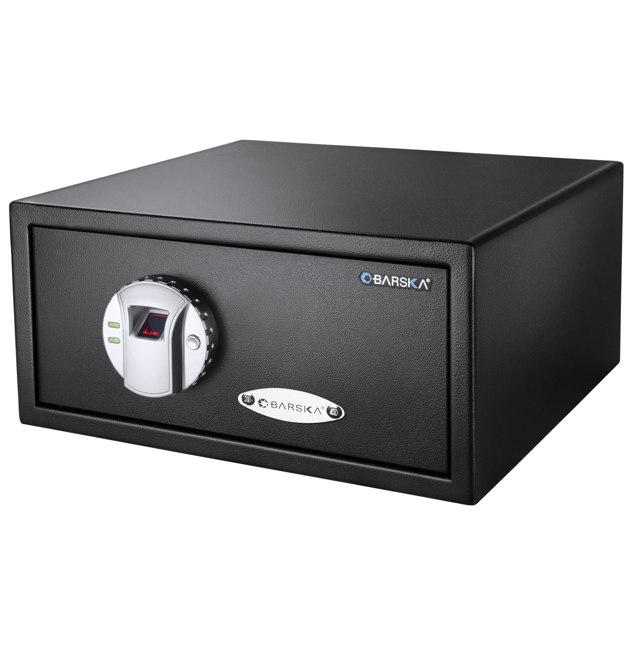 Biometric Safe 0.79 Cu Ft - Fingerprint Security Safe with Backup Keys - Home & Office Security Box - Discreet & Silent Operation - 120 User Capacity Black + Steel