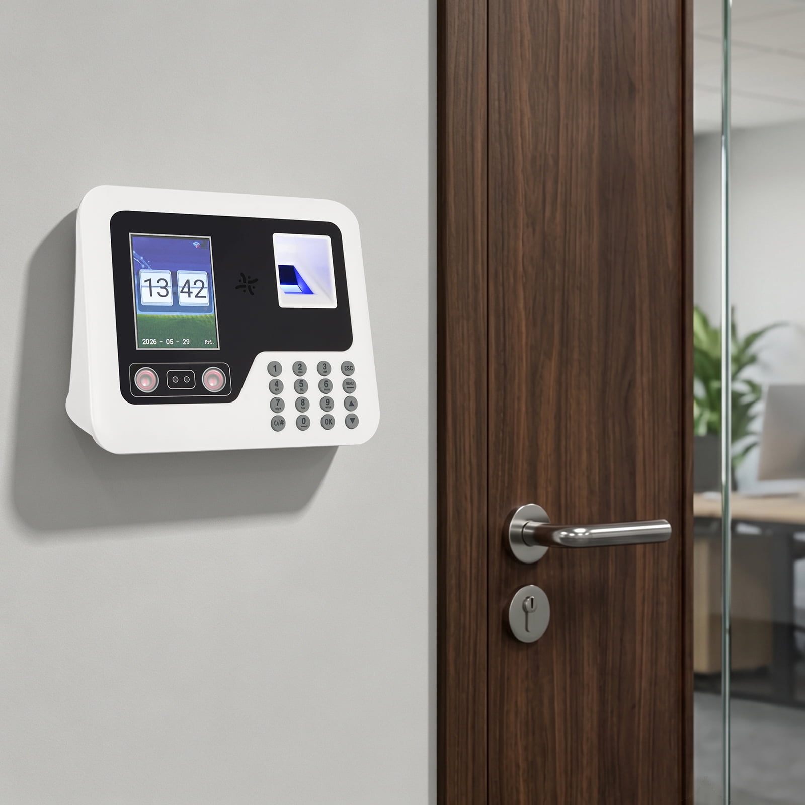 Biometric Time Clock for Employees, Facial & Fingerprint Recognition ...