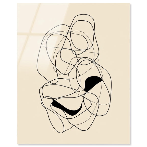 Biomorphic Rhythm I Acrylic Print Minimalist Art by Art Remedy, Ready to Hang, 24 x 30