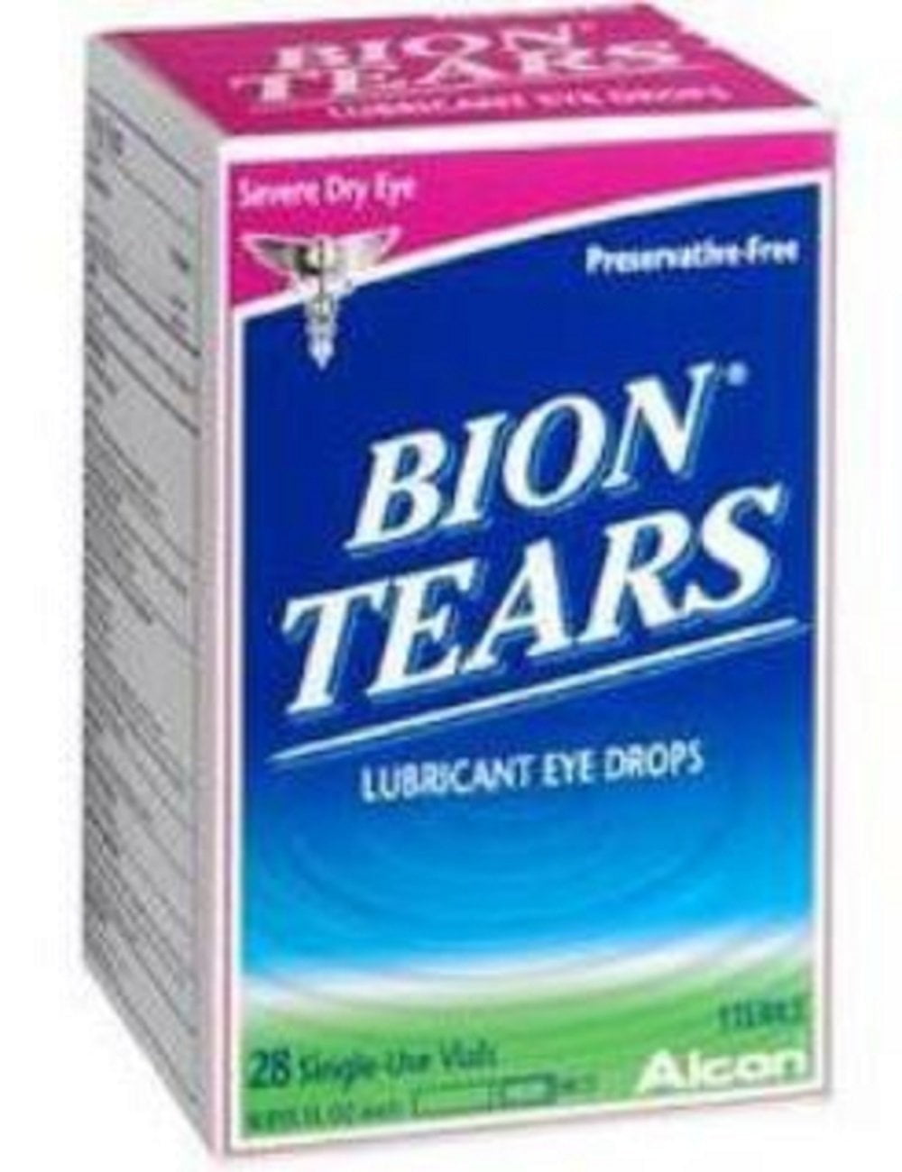 Bion Tears Lubricant Drops Dry Eye, No Preservative Sterile, 28 ct, 4-Pack