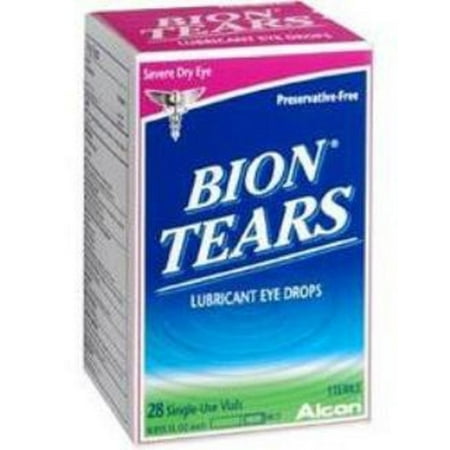 Bion Tears Lubricant Eye Drops, Single-Use Vials - 84 Count