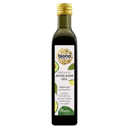 Biona Cold Pressed Organic Avocado Oil 250ml, British Import (Pack of 2)