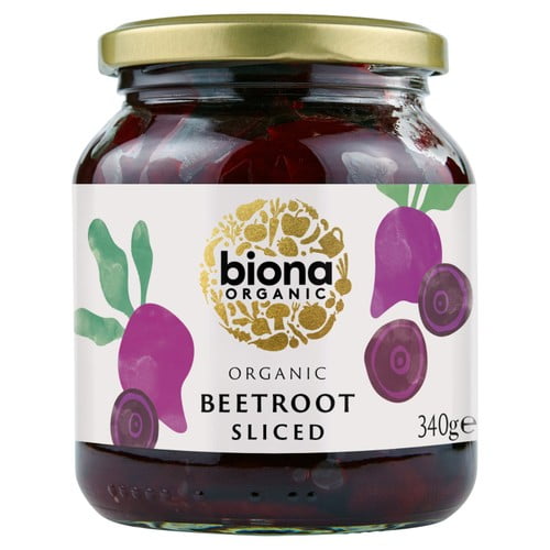 Biona Organic Beetroot Slices 340g, British Import (Pack of 3)