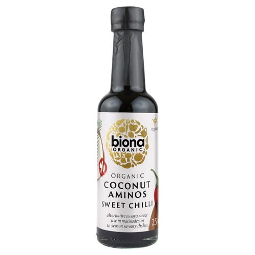 Biona Organic Coconut Aminos Sweet Chilli 250ml, British Import (Pack of 2)