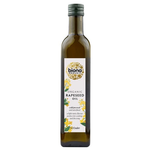 Biona Organic Cold Pressed Rapeseed Oil 500ml, British Import (Pack of 2)