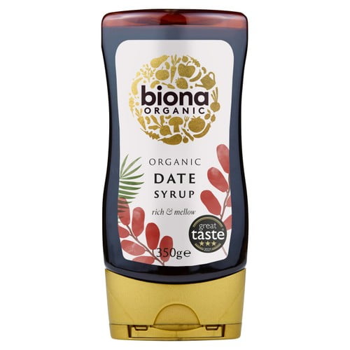 Biona Organic Date Syrup Squeezy 350g, British Import (Pack of 2)