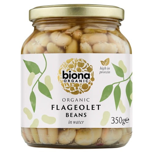 Biona Organic Flageolet Beans 350g, British Import (Pack of 3)