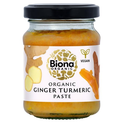 Biona Organic Ginger Turmeric Paste 130g, British Import (Pack of 2)