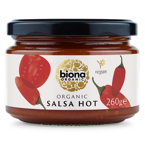 Biona Organic Hot Salsa Dip 260g, British Import (Pack of 2)