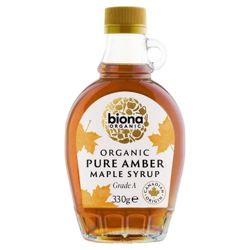 Biona Organic Pure Amber Maple Syrup 330g, British Import (Pack of 2)