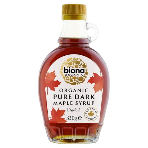 Biona Organic Pure Dark Maple Syrup 350g, British Import (Pack of 2)