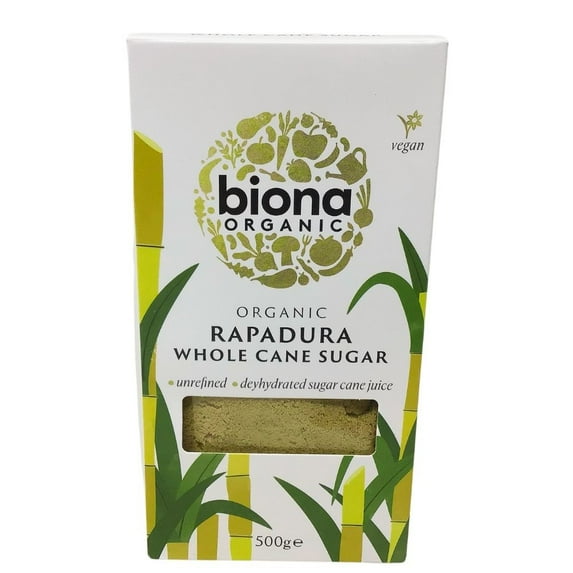Biona Organic Rapadura Whole Cane Sugar 500g (Pack of 2)