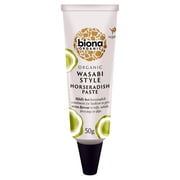 Biona Organic Wasabi Style Horseradish Paste 50g, British Import Pack of 2