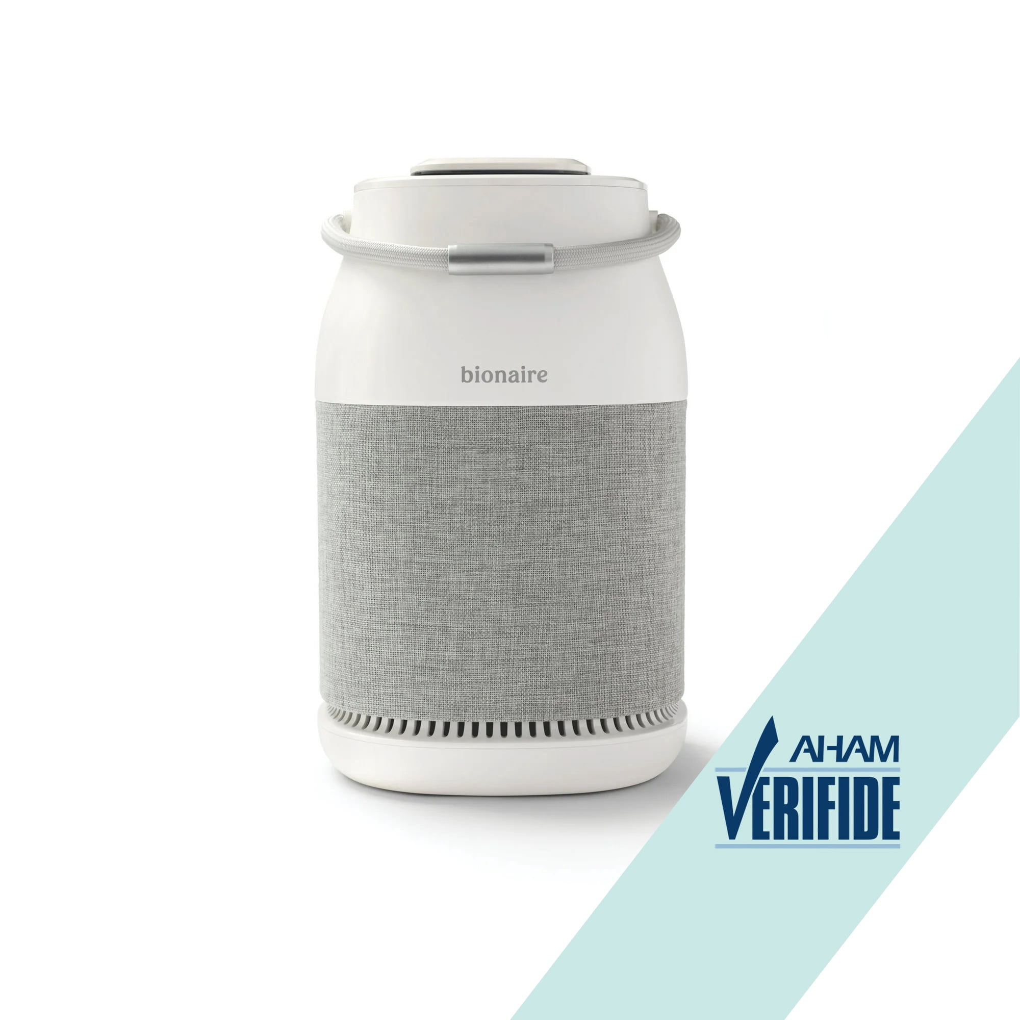 Bionaire 360° True HEPA Air Purifier with UV Light and Optional Ionizer for Medium-Sized Rooms up to 840 sq. ft, White