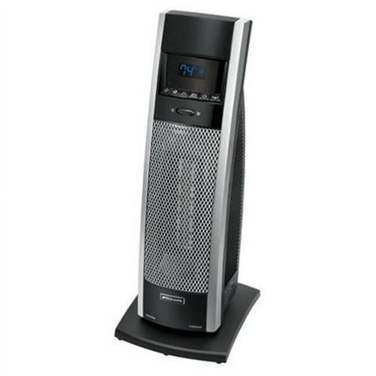 Bionaire BCH9212RNU Ceramic Mini Tower Heater With LCD Control, 1000-1500 W - Black