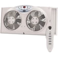 thumbnail image 1 of Bionaire Window Fan with Reversible Airflow Blades – 3-Speed Settings, Programmable Thermostat, LED Display, Remote Control, Fits 24–36" Windows, No Assembly Required, 1 of 5