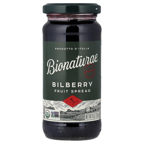 Bionaturae Organic Fruit Spread Bilberry 9 oz
