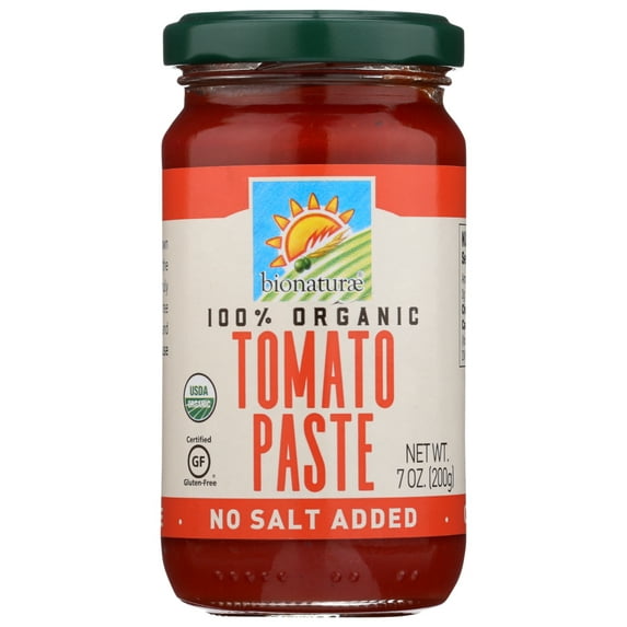 Bionaturae Organic Tomato Paste, 7 Oz, Jarpack of 12