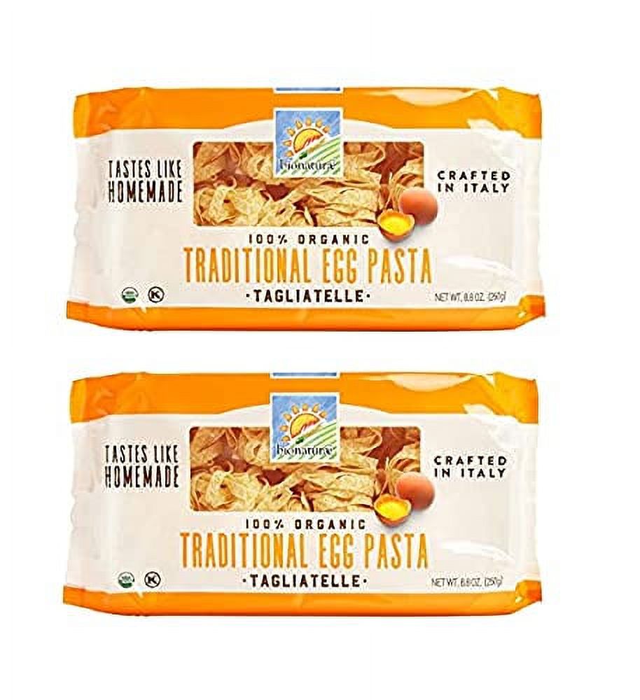 Bionaturae Organic Traditional Egg Pasta Tagliatelle Pack of 2