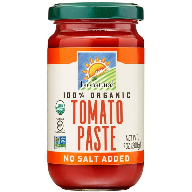 Bionaturae Tomato Paste Organic Tomato Paste Keto Friendly NonGMO USDA Certified